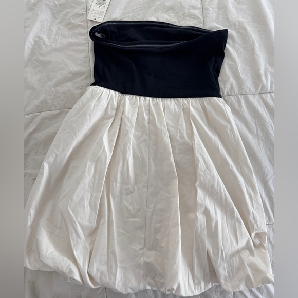 Bubble Mini A Line Black and Cream Strapless Dress A New Day - NWT szM - Picture 4 of 4